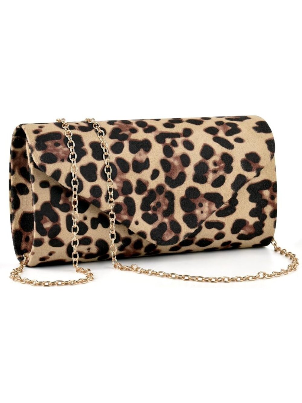 〽️ Women's Leopard Evening Clutch Purse Envelope Formal Crossbody Shoulder Bag